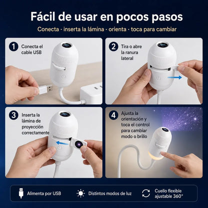 Mini proyector de estrellas
