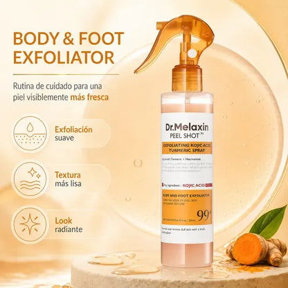 Spray exfoliante corporal